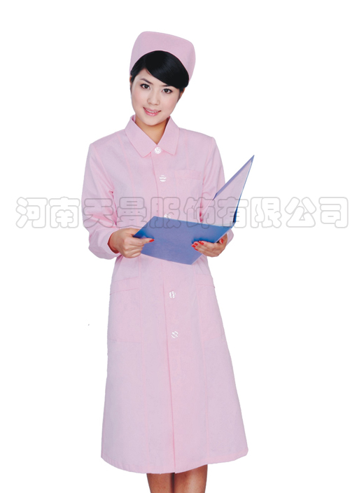 粉色冬裝長(zhǎng)袖護(hù)士服